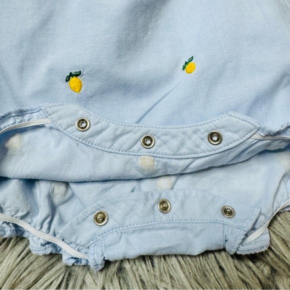 Janie & Jack lemon print one piece - Picture 5 of 5